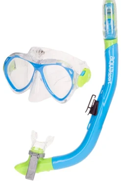 Aqua Sport Set Óculos De Mergulho Infantil E Snorkel C/suporte Para Câmera