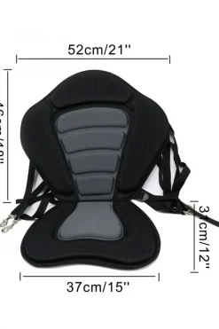 Kol Outdoor Assento Kayak Deluxe. Almofadado De Borracha Eva Com 4 Mosquetões.