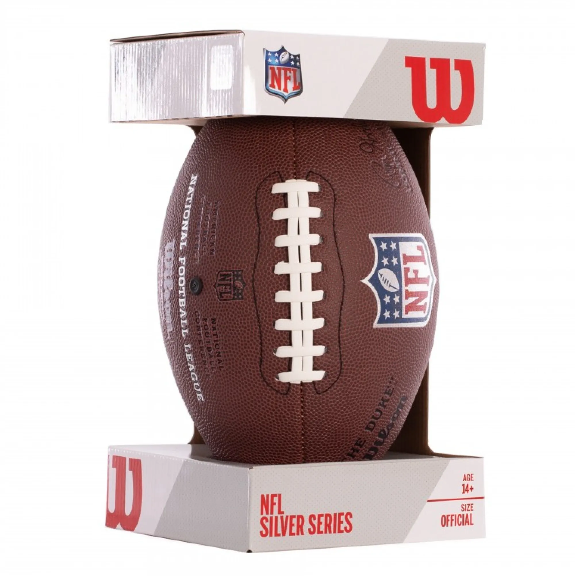 Wilson Balon Futbol Americano Nfl Duke Replica - Con Expositor -