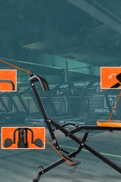 Bonplus Banco De Musculação Bp Crunch Total Fit Com Visor Com Painel De Controle Intensidade Personalizável Banco Dobrável