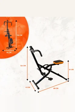 Bonplus Banco De Musculação Bp Crunch Total Fit Com Visor Com Painel De Controle Intensidade Personalizável Banco Dobrável