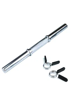 Ozio Fitness Barra De Haltere 45 CM 30 MM De Diâmetro Com 2 Travas Musculação Fitness