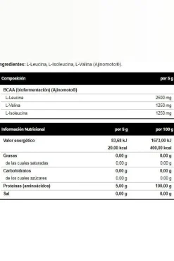 Vitobest Bcaa Powder 5000 - 300g Neutro Da