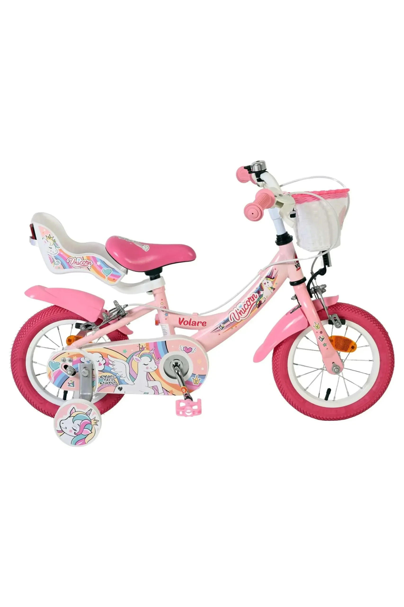 Volare Bicicleta Criança 12 Polegadas Unicorn 3 Anos