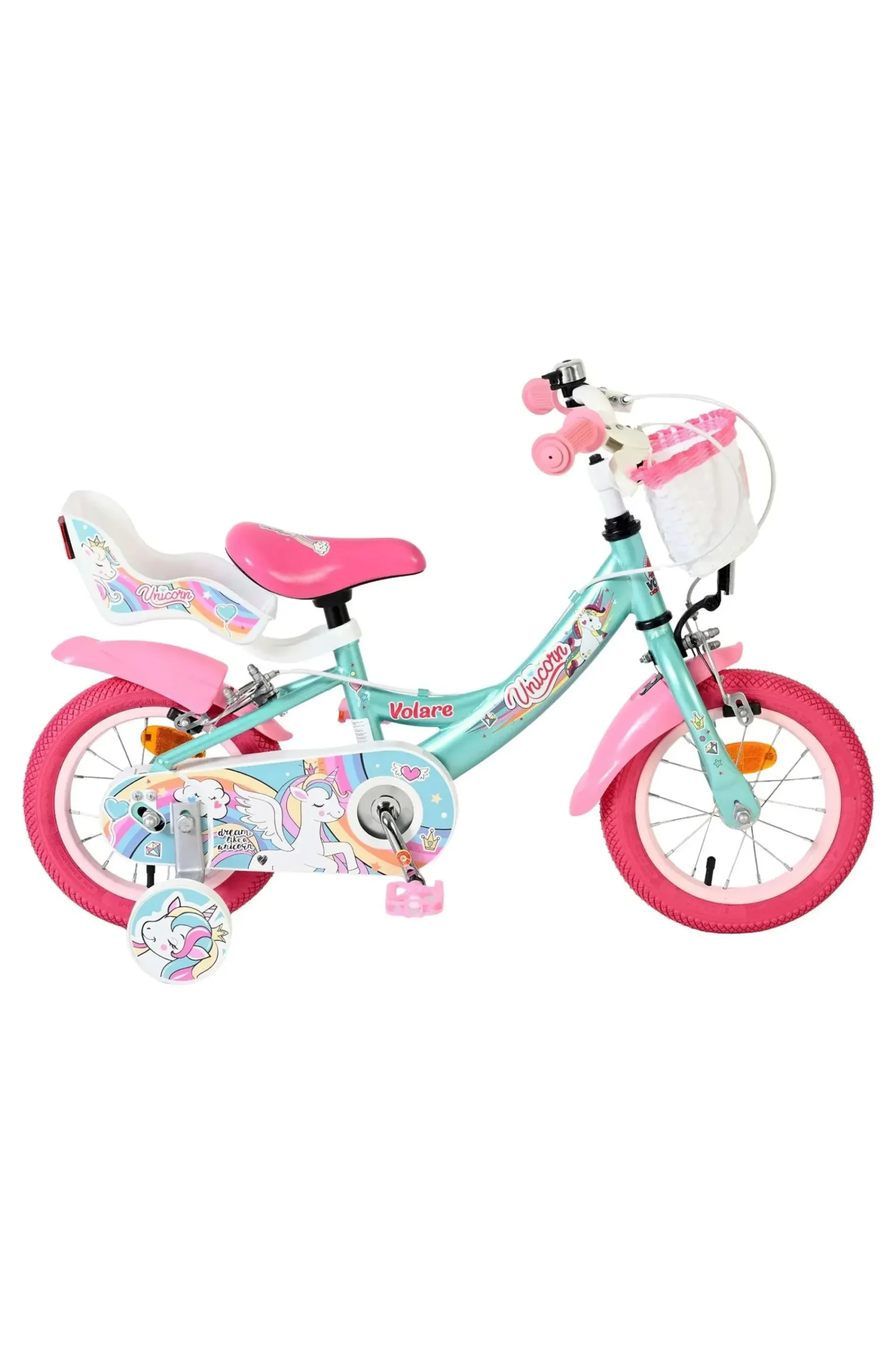 Volare Bicicleta Criança 12 Polegadas Unicorn 3 Anos