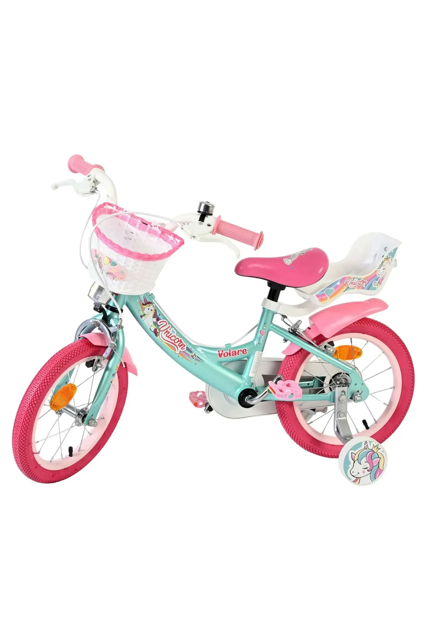 Volare Bicicleta Criança 14 Polegadas Unicorn 4-6 Anos