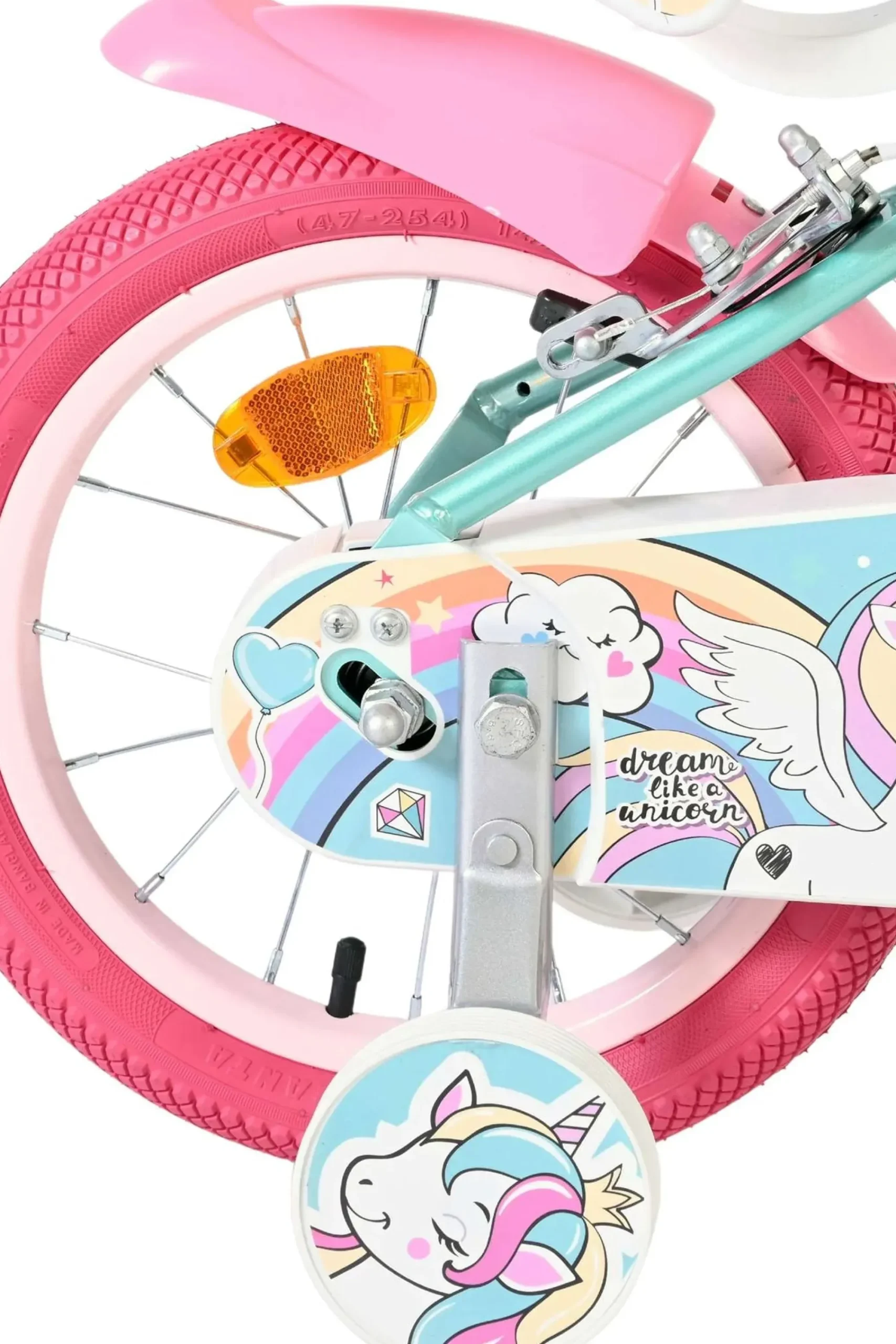 Volare Bicicleta Criança 14 Polegadas Unicorn 4-6 Anos