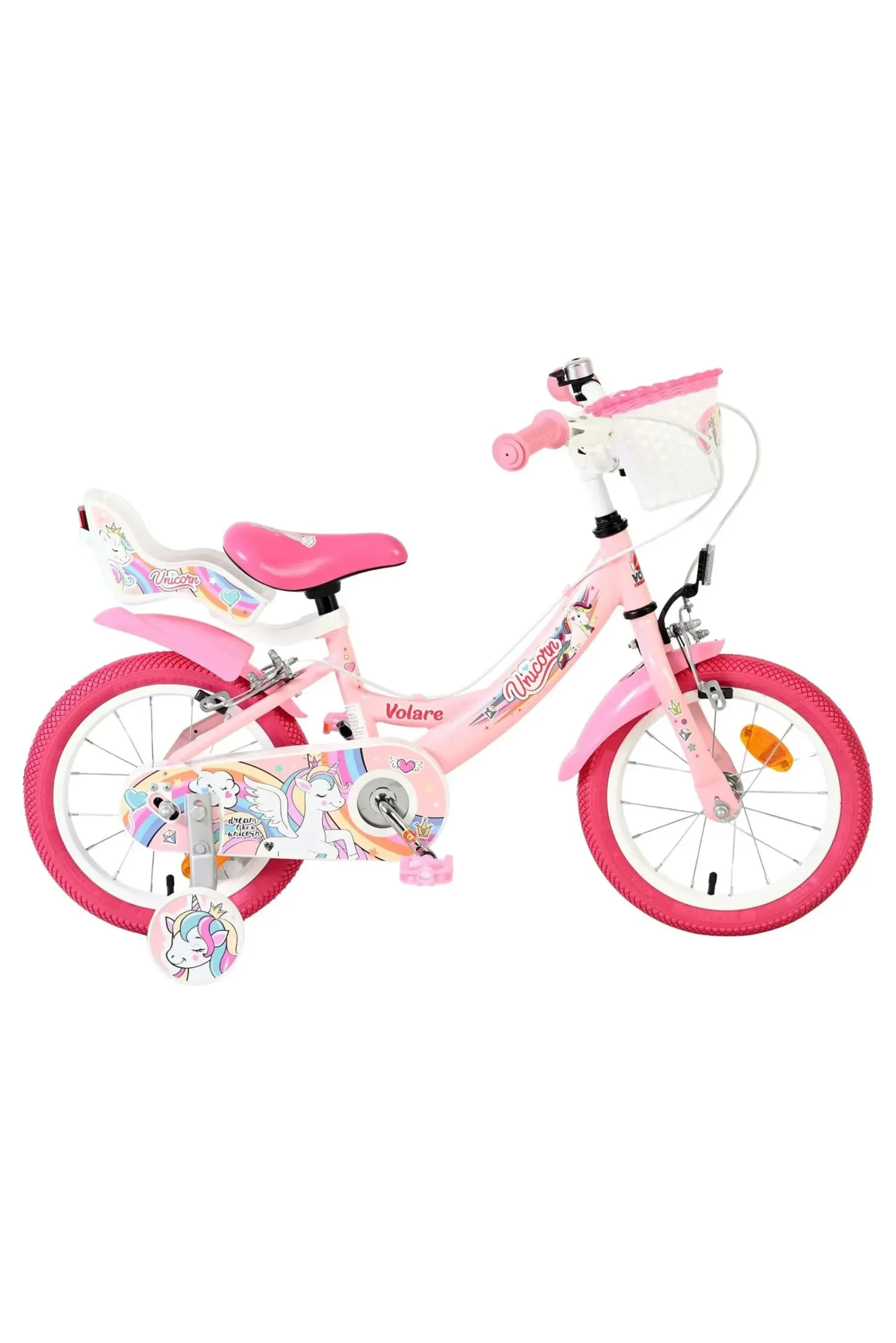 Volare Bicicleta Criança 14 Polegadas Unicorn 4-6 Anos