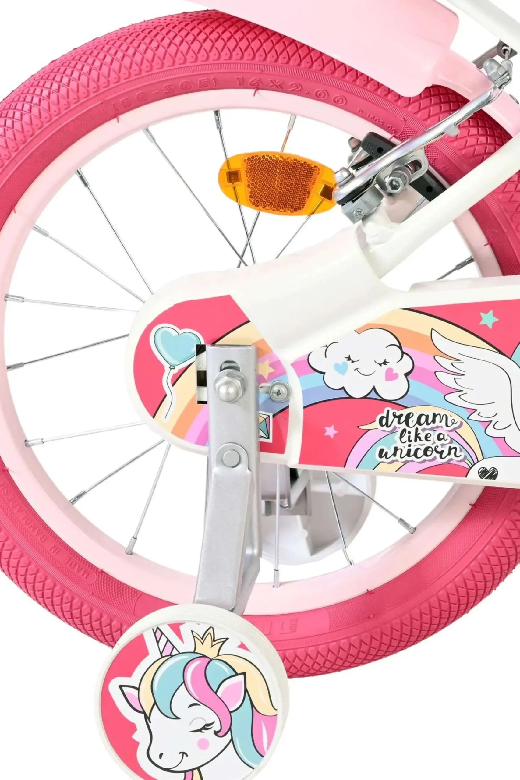 Volare Bicicleta Criança 16 Polegadas Unicorn 5-7 Anos