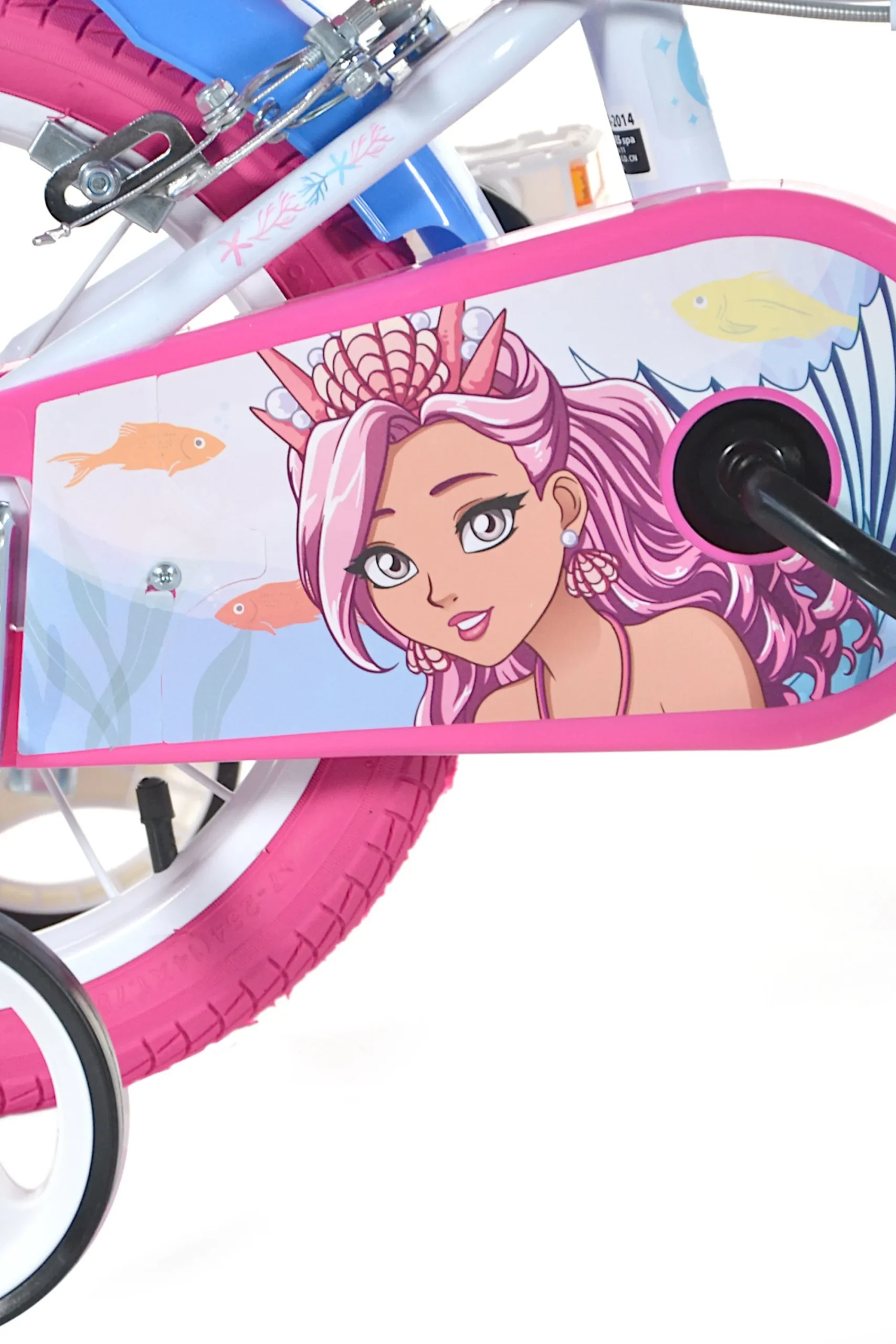Licencias Bicicleta De Criança 16 Polegadas Mermaid Alyssa 5-7 Anos