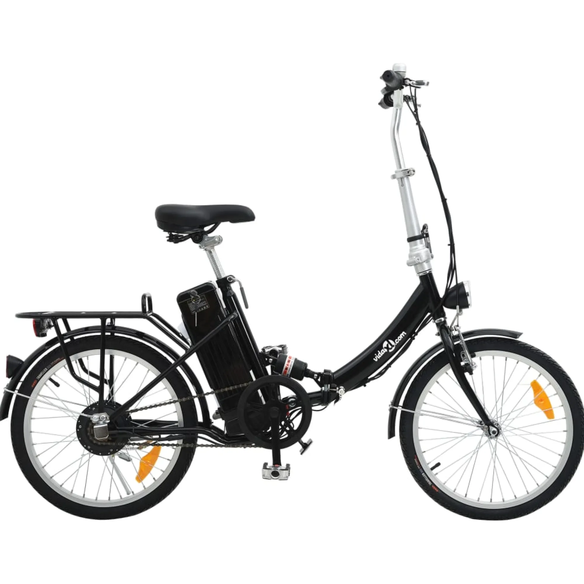 Vidaxl Bicicleta Elétrica Preta