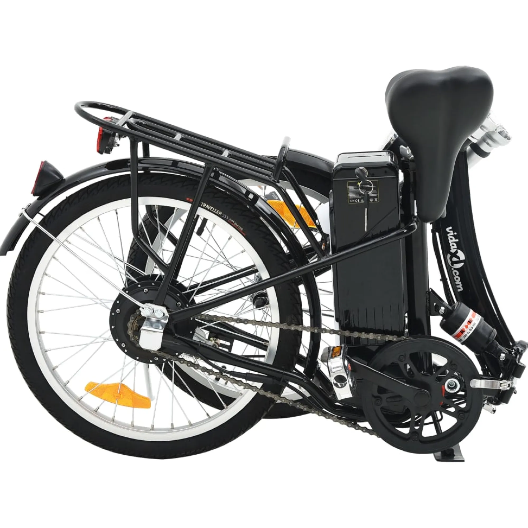 Vidaxl Bicicleta Elétrica Preta