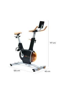 Keboo Bicicleta Estática Motorizada Fitness Serie 900 Black Frenado Magnético | Inercia 7 Kg Y 32