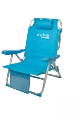 Aktive Cadeira Mochila Dobrável Alumínio Beach 5 Posições
