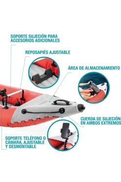 Intex Caiaque Inflável K1 Excursion Pro 1 Remo + Bomba