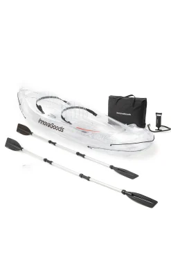 Innovagoods Caiaque Insuflável Transparente Com Acessórios Paros 312 CM 2 Lugares