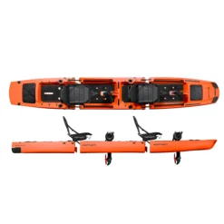 Point 65 Caiaque Modular Kingfisher Tandem Para Pesca Com Pedais