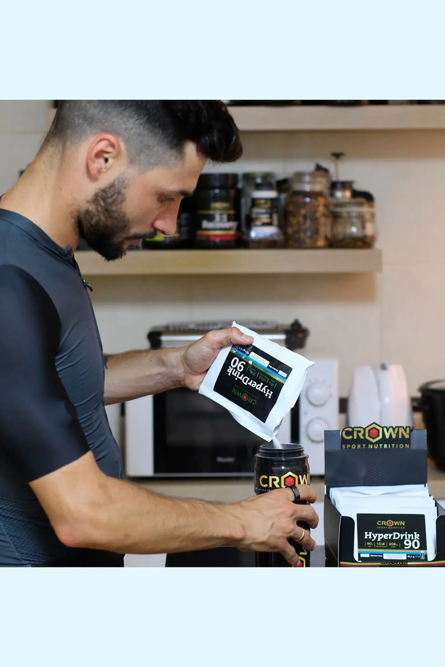 Crown Sport Nutrition Caixa Com 8 Saquetas De 93,1g Com Bebida Em Pó Muito Rico Em Hc ‘hyperdrink 90‘