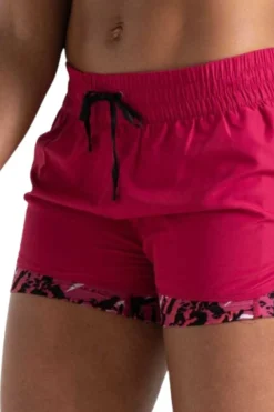 Dare2b Caçõe De Corrida Repirávei 2 E 1 uher print Up. Pink