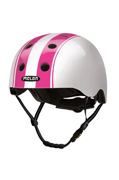 Melon Helmets Capacete De Bicicleta elon Double Pink White
