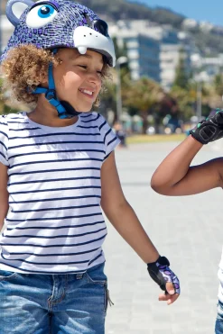 Crazy Safety Capacete De Bicicleta Para Crianças|futebol Americano Preto|en 1078 Certificado