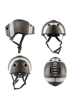 Crazy Safety Capacete De Bicicleta Para Crianças|futebol Americano Preto|en 1078 Certificado