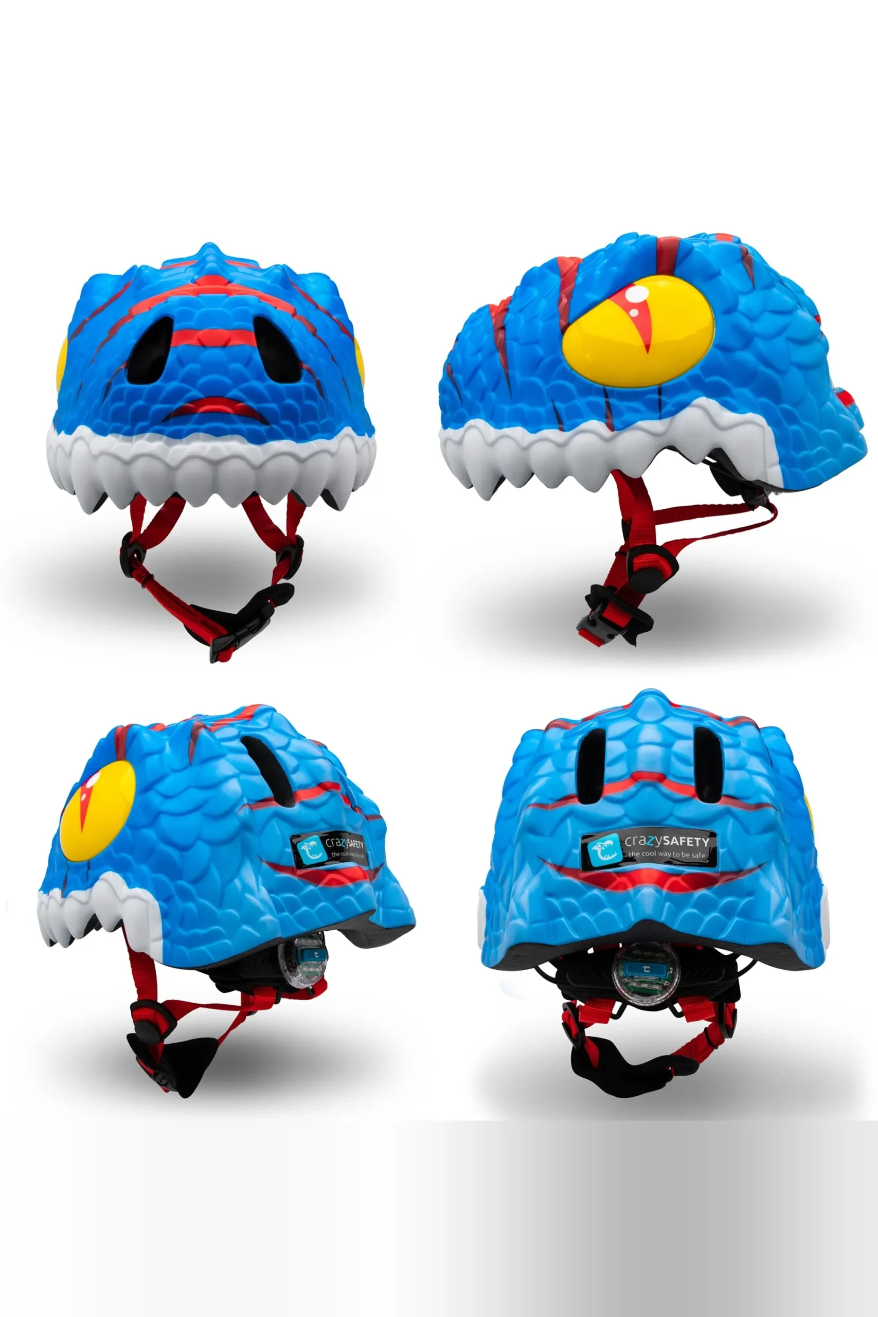 Crazy Safety Capacete Para Crianças| Dinossauro | | En1078 Certificado