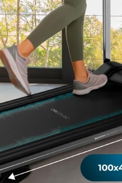 Cecotec Passadeira De Caminhada Com Potência De 550 W. De 1 A 10 Km/h. 12 Programas Pré-configurados. Painel De Controlo Led. Superfície De Corrida 100 X 40 Cm. Com Rodas Para Transporte, Porta-garrafas E Suporte Para Tablet. Peso Máximo Permitido: 120 Kg