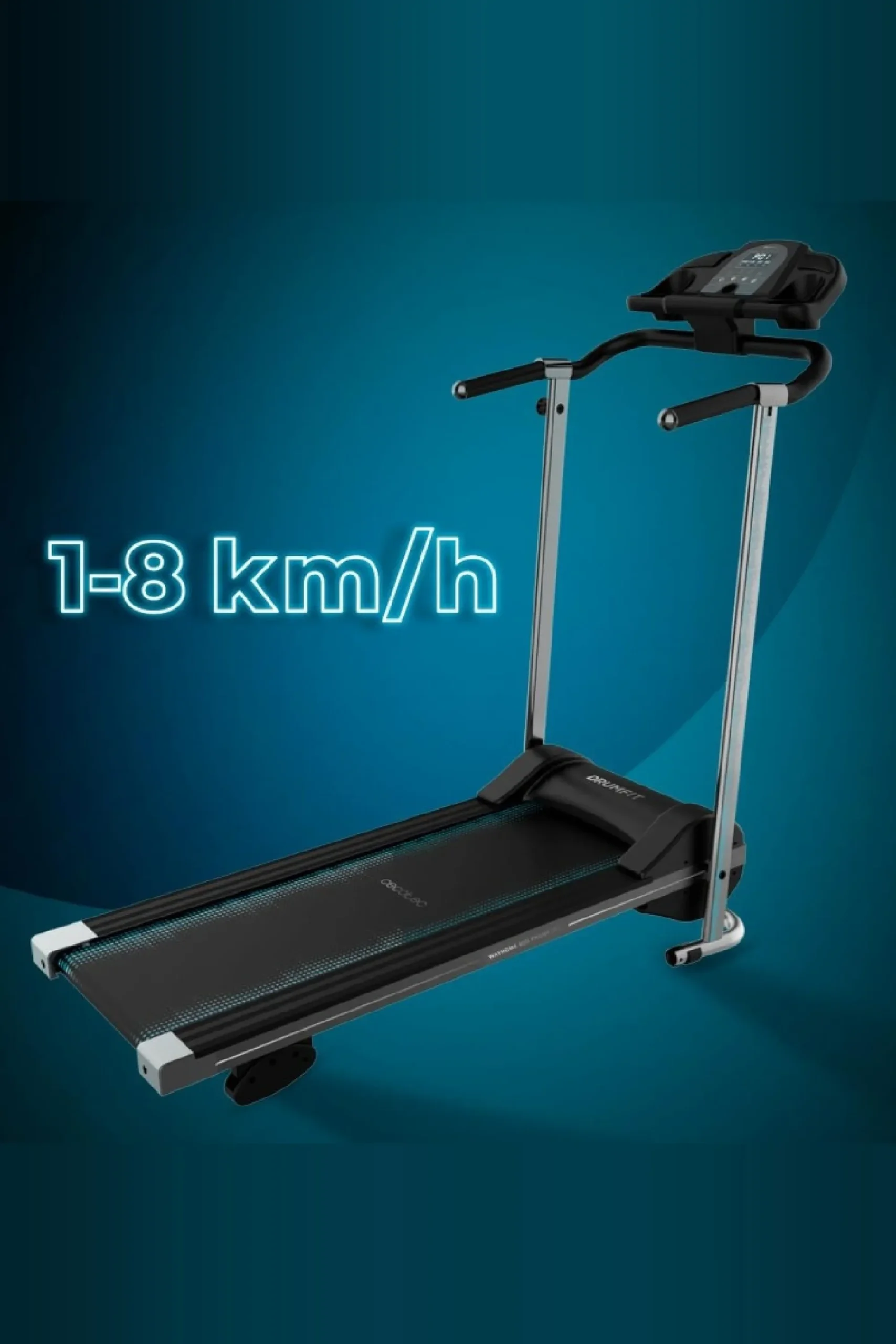 Cecotec Passadeira De Caminhada Com Potência De 550 W. De 1 A 10 Km/h. 12 Programas Pré-configurados. Painel De Controlo Led. Superfície De Corrida 100 X 40 Cm. Com Rodas Para Transporte, Porta-garrafas E Suporte Para Tablet. Peso Máximo Permitido: 120 Kg