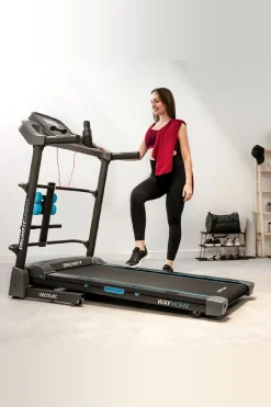 Cecotec Passadeira De Correr Dobrável Com 3 CV E 1100 W De Potência. De 1 A 17 Km/h. 12 Programas Pré-configurados. Painel De Controlo Led. Superfície De Corrida 130x44 CM Com Amortecimento. Inclinação Motorizada. Dobrável, Com Rodas De Transporte, Monitor Cardiaco, Sistema De Segurança Magnético E Suporte Para Dispositivos.
