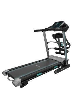 Cecotec Passadeira De Corrida Dobrável Com 1 500 W De Potência Máxima. De 1 A 16 Km/h. 12 Programas Pré-definidos. Sistema De Amortecimento De 10 Elastómeros. Painel De Controlo Led. Inclinação Motorizada. Superfície De Corrida De 130 X 42 Cm. Com Rodas De Transporte E Sistema De Segurança Magnético. Entrada Usb, Mp3 E Altifalantes Incorporados. Halteres E Barras E Cinto De Massagem.