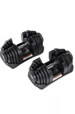 Fitness Tech Conjunto De 2 Halteres Ajustáveis ??de 5kg A 40kg