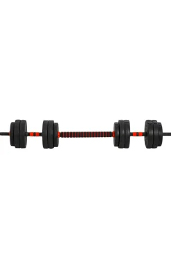 Fitness Tech Conjunto Halteres 2 Em 1 Com Barra Ajustável 50kg