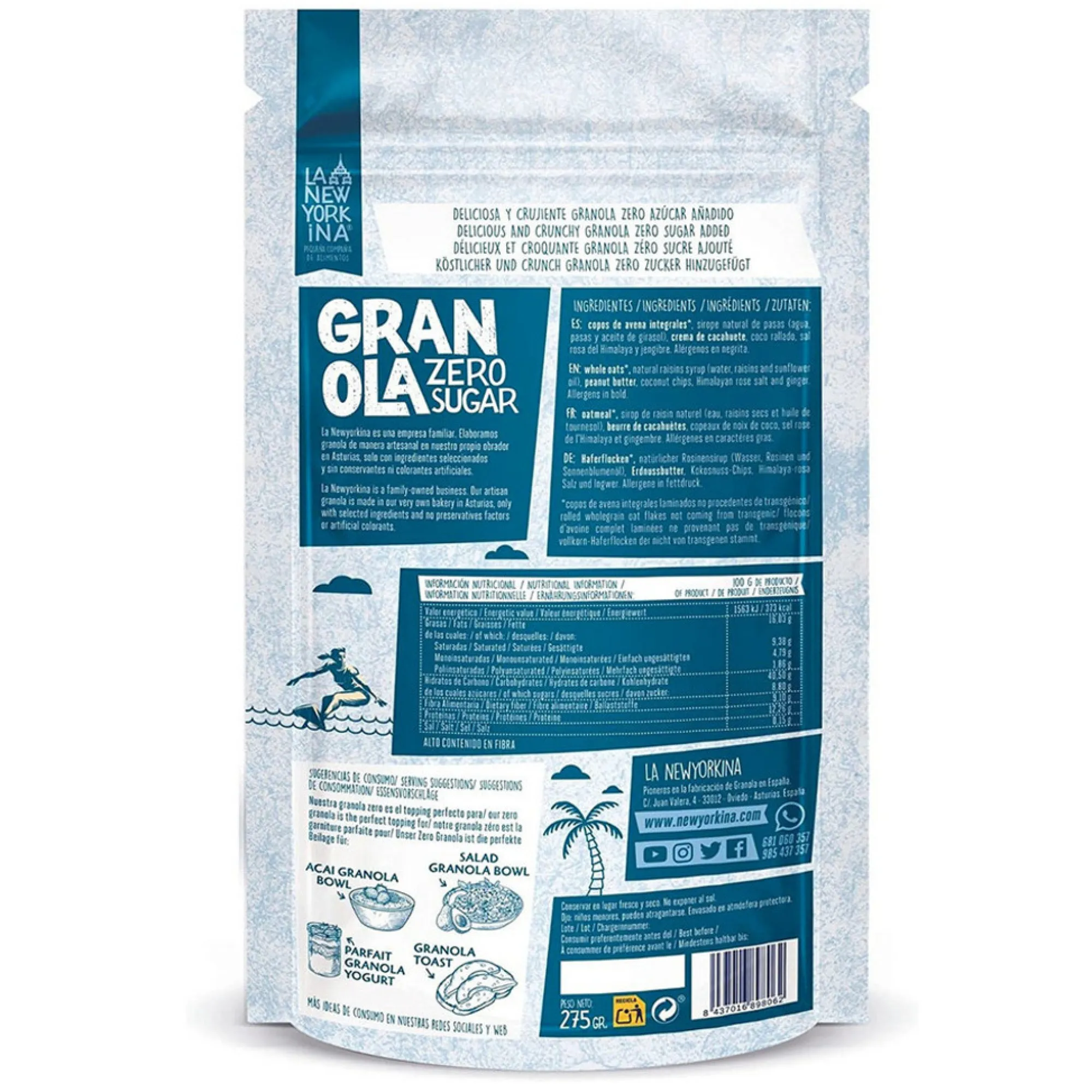 La Newyorkina Granola Zero 275gr