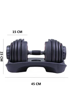 Ozio Fitness 2 Halteres Ajustáveis ??de Potência 2,5- (Par) Com Base De Armazenamento