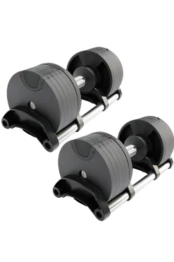 Ozio Fitness 2 Halteres Ajustáveis ??power 2-32 Kg (Par) Com Base De Armazenamento