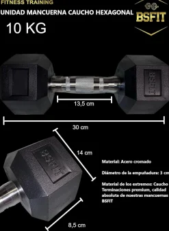 Bsfit Halteres Cromados 2 10kg