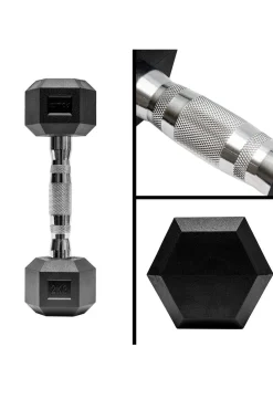 Fitness Tech Halteres Hexagonais De 27.5kg