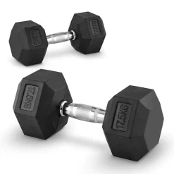 Fitness Tech Halteres Hexagonais De 17.5kg