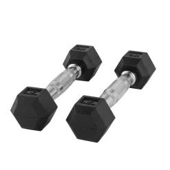Fitness Tech Halteres Hexagonais 1kg – Conjunto Com 2 Unidades