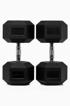 Boomfit Halteres Hexagonais 45kg (Par) -