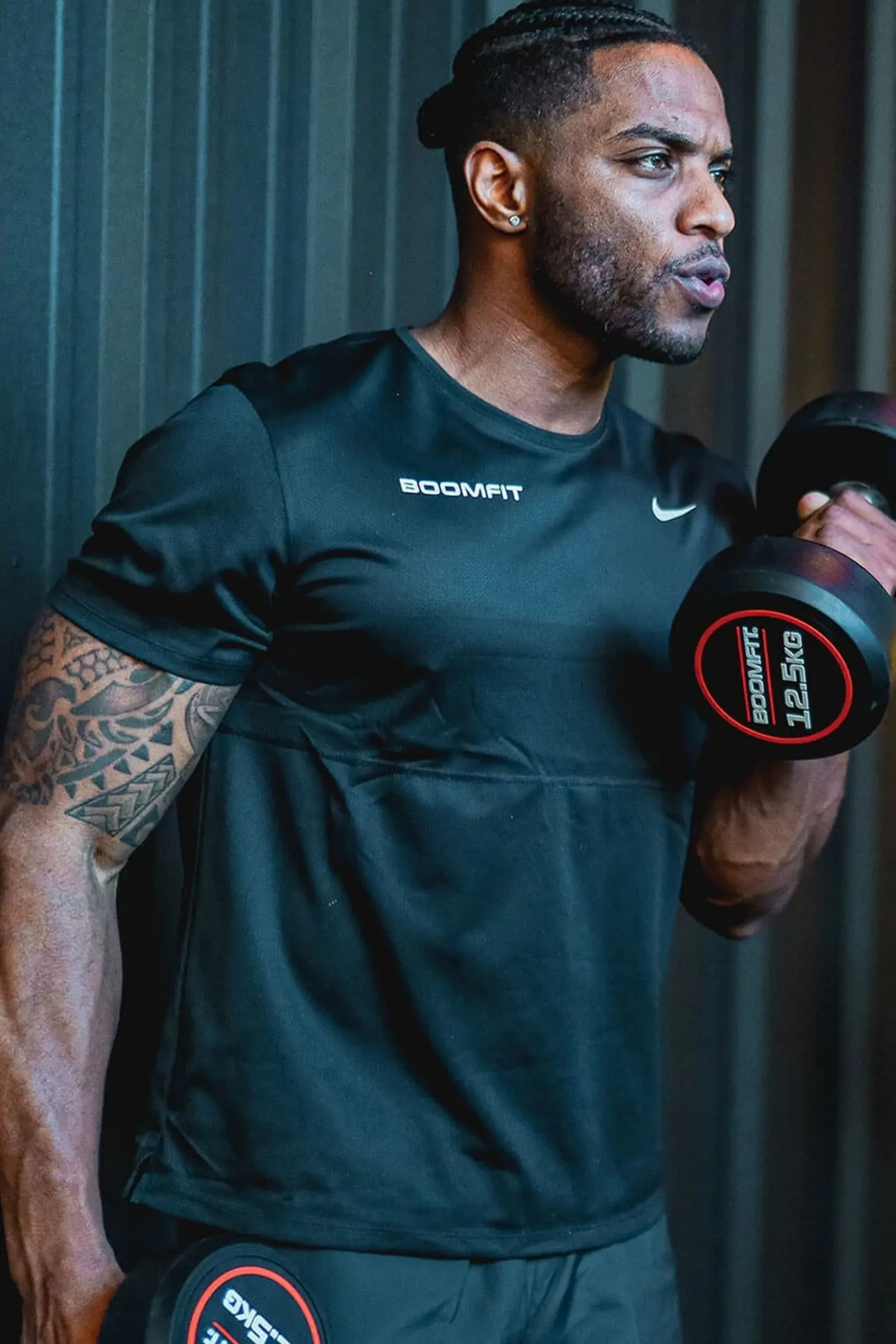 Boomfit Halteres Redondos De Musculação 40kg (Par) -