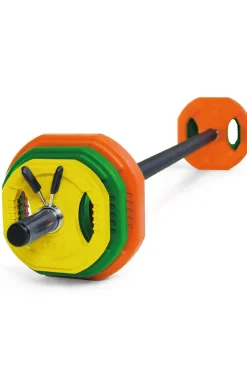 Hxg Conjunto Bodypump 17,5 Kg Com Barra E Discos Coloridos