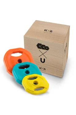 Hxg Conjunto Bodypump 17,5 Kg Com Barra E Discos Coloridos