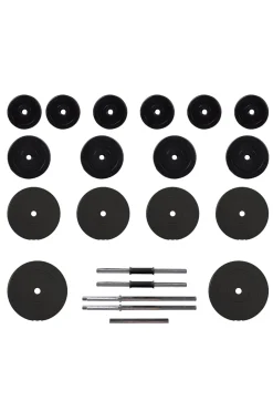 Vidaxl Juego De Barras Y Mancuernas 2.5x140 CM
