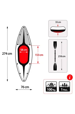 Intex Kayak Insuflável Challenger K1