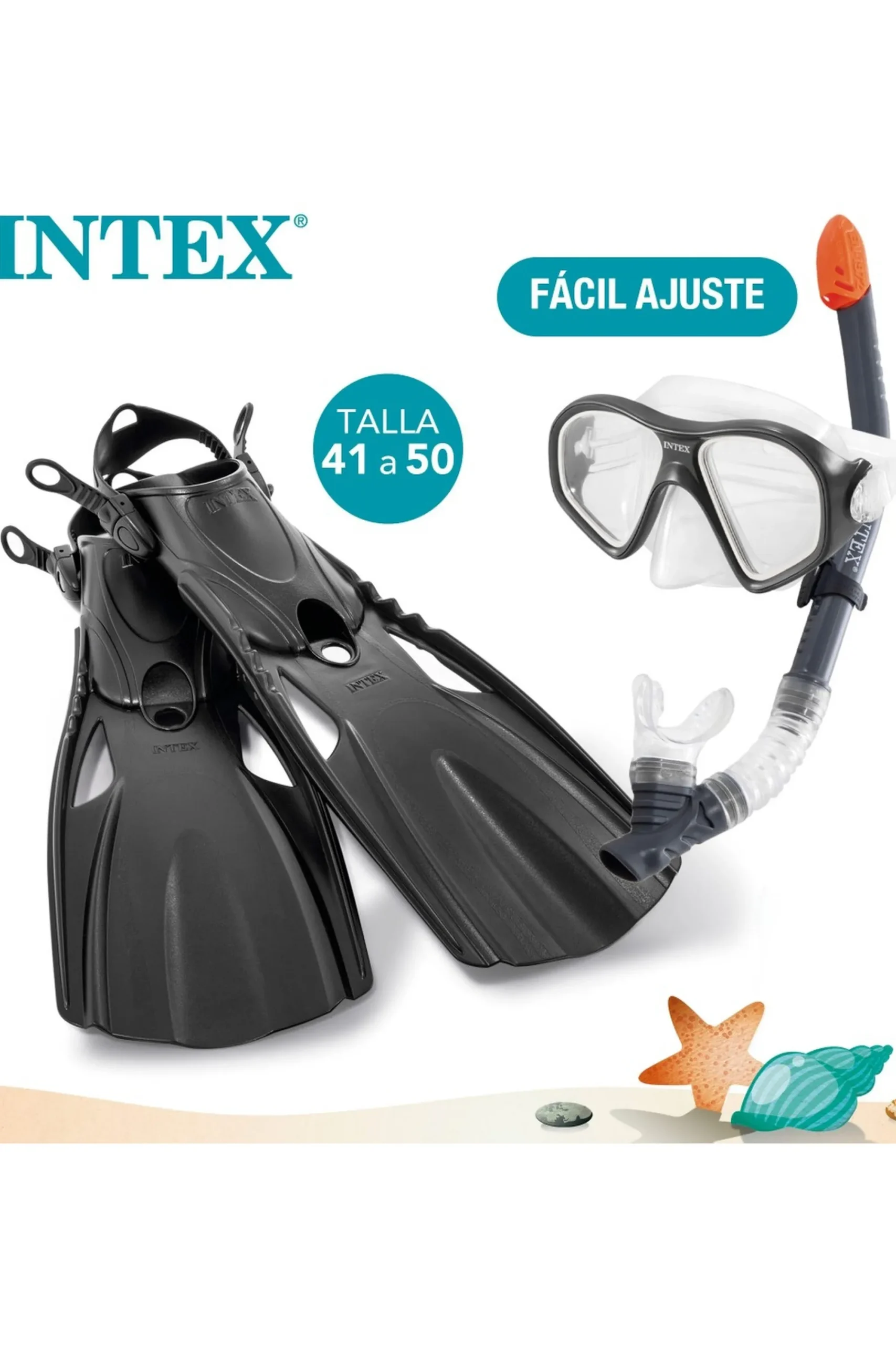 Intex Kit Para Mergulho Reef Rider Sports