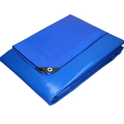 Ecd-germany Lona Protetora Impermeável Com Ilhós Cobertura Em Polietileno 8x10m 260g/m²