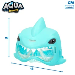Aqua Trenz Máscara De Mergulho Shark E Lançador De Água