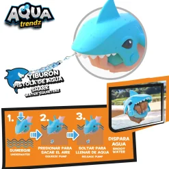 Aqua Trenz Máscara De Mergulho Shark E Lançador De Água